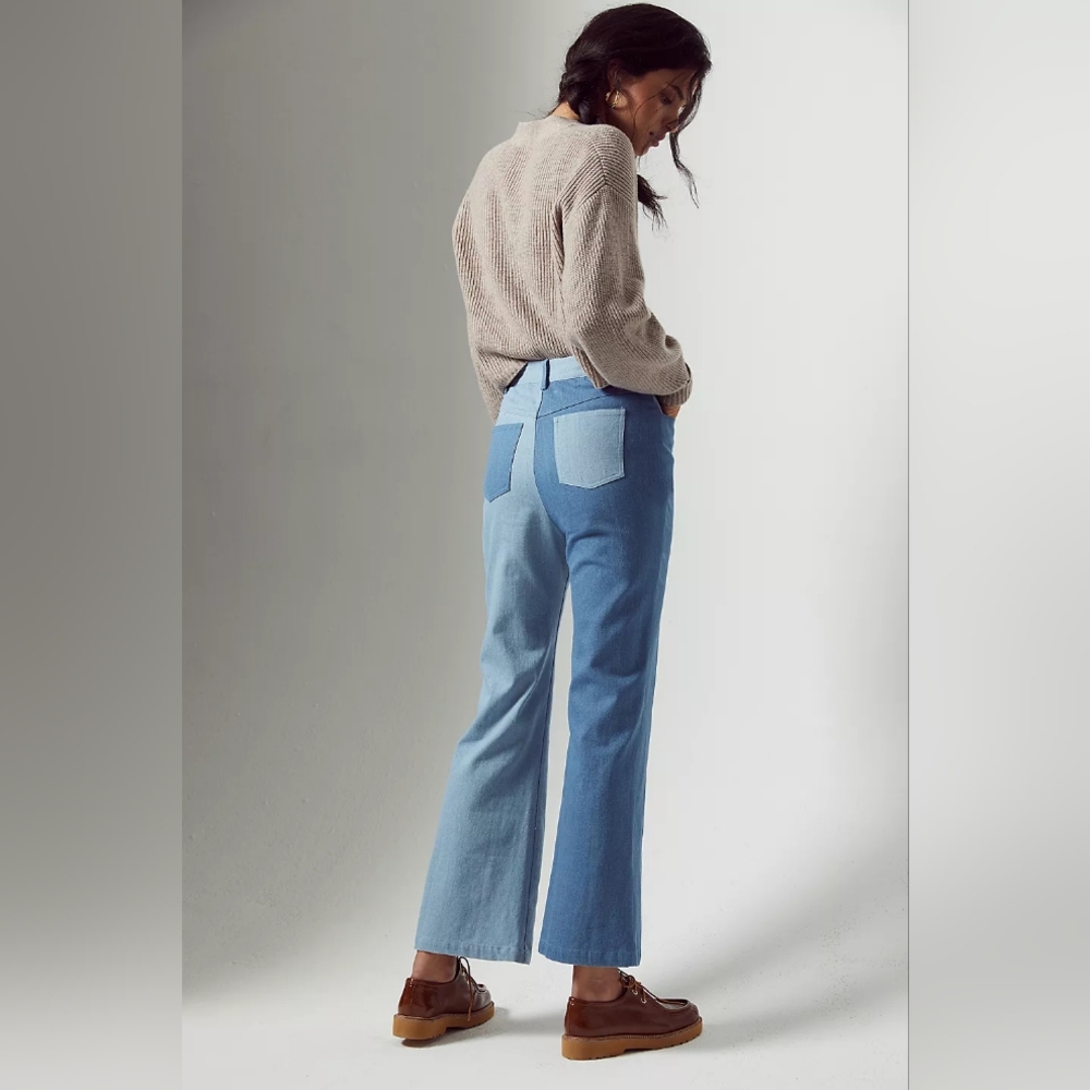 NWOT Anthropologie En Saison Andrea Colorblocked Jeans